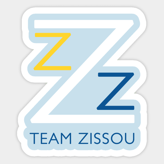 Team Zissou Shirt Sticker by dumbshirts